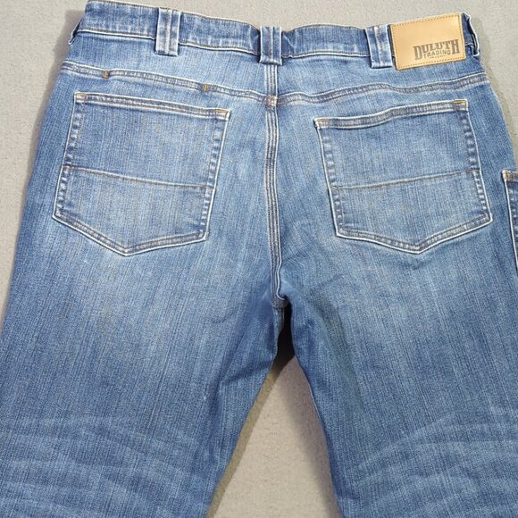 Duluth Trading Co Jeans Men's 36x30 Blue Ballroom Double Flex Standard Fit Denim - Picture 2 of 10